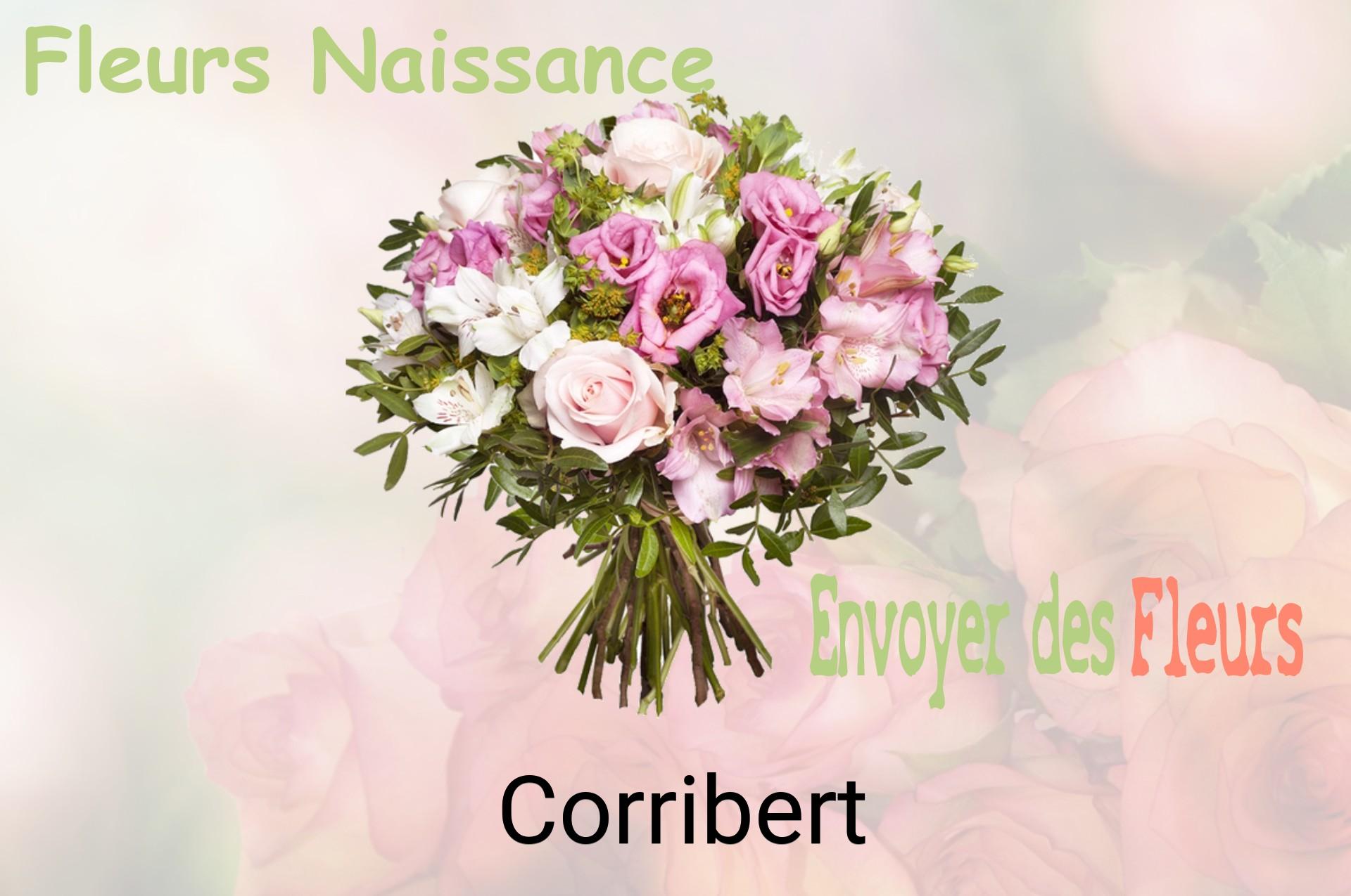 Bouquet de fleurs de naissance livré à Corribert